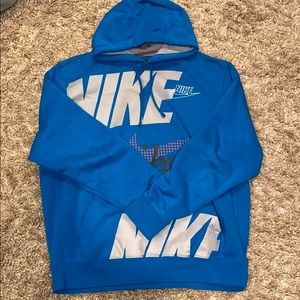Blue Nike hoodie-Large